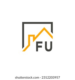 FU initials homes modern building company logo vector.eps