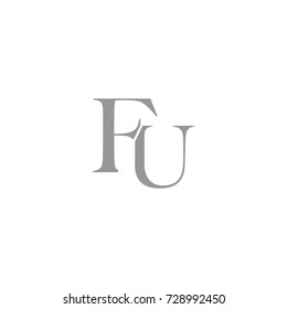 FU Letter Logo, Icon, Vector element design
