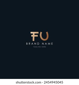 FU Letters Vector logo design