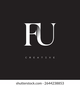 FU Monograma Logo Mínimo Elegante Letra marca para Luxo, Moda   Marcas criativas	
