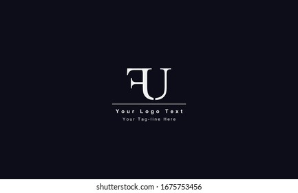 FU or UF letter logo. Unique attractive creative modern initial FU UF F U initial based letter icon logo