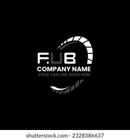 FUB letter logo creative design with vector graphic, FUB simple and modern logo. FUB luxurious alphabet design  