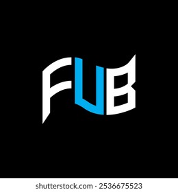 Design de logotipo FUB, logotipo simples e moderno FUB. Design de alfabeto luxuoso FUB  