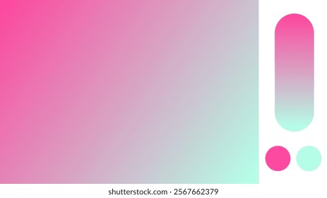 Fuchsia and Aqua gradient background with light blurred pattern. Abstract illustration with gradient blur design. Blurred colored abstract background. Colorful gradient. Vector illustration