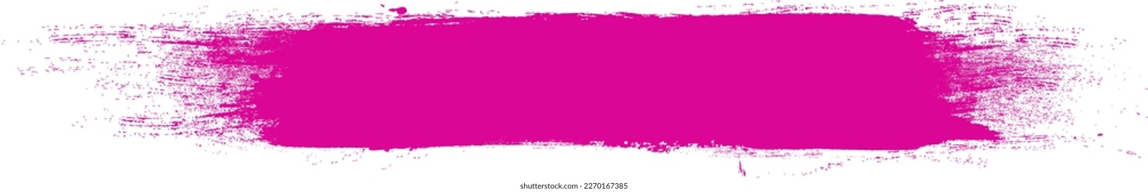 Fuchsia brush stroke isolated on background. Paint brush stroke vector for ink paint, grunge design element, dirt banner, watercolor design, dirty texture. Trendy brush stroke, vector illustration