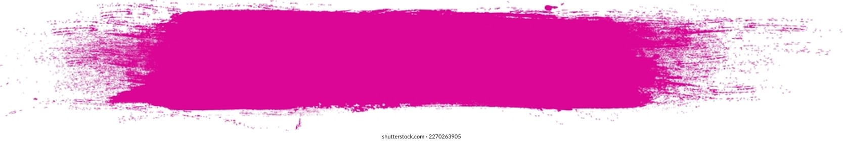 Fuchsia brush stroke isolated on background. Paint brush stroke vector for ink paint, grunge design element, dirt banner, watercolor design, dirty texture. Trendy brush stroke, vector illustration