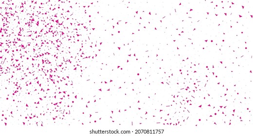 Fuchsia Christmas Bright. Pink Birthday Celebration. Flush Vector Wallpaper. Coral Confetti Bright. Party Decor. Isolated Texture. Carnival Bright. Decoration Decor.