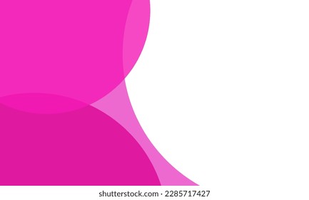 Fuchsia color circles background with overlap layer. For wallpaper, cover, banner, poster, placard and presentation. Abstract background for business card and flyer template, vector illustration 