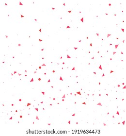 Fuchsia Confetti Holiday. Red Party Holiday. Pink Birthday Wallpaper. Rufous Falling Bright. Coral Illustration Gift. Scarlet Decoration Year. Celebrate Paper.
