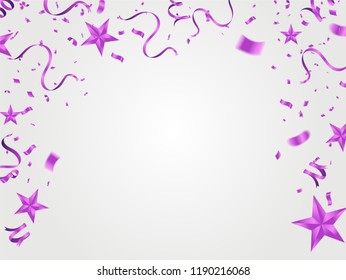 Fuchsia metallic baloons on the upstairs with clear path isolated on white background