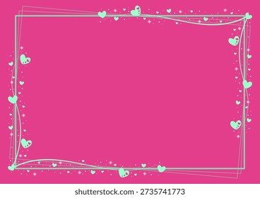 Fondo rosa fucsia decorado