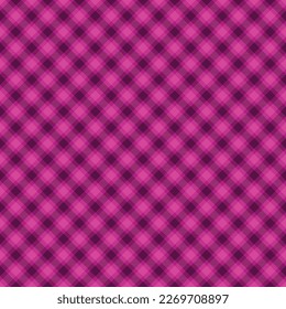 Fuchsia Plaid Seamless Pattern - Colorful and bright plaid repeating pattern design