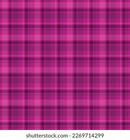Fuchsia Plaid Seamless Pattern - Diseño de patrones repetitivos coloridos y brillantes
