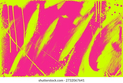 Fondo Anuncio punk verde