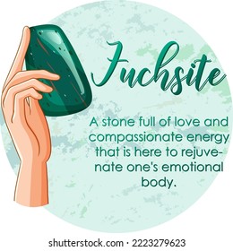 Piedra de sitio combinado con ilustración de texto