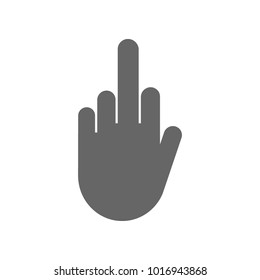 FUCK OFF gesture symbol. Vector icon