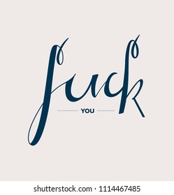 Fuck Off Typography