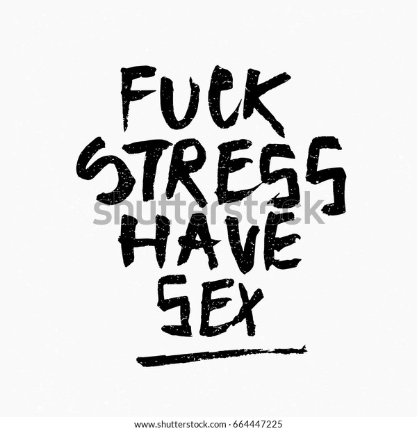 Image Vectorielle De Stock De Putain Le Stress A Une Citation