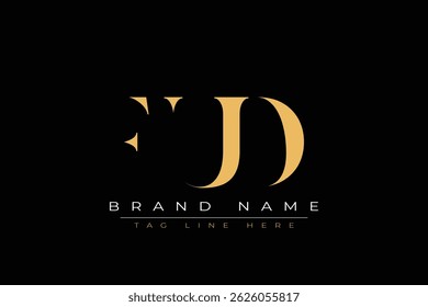 FUD abstract letter logo design. This logo is designed by three abstract letters.