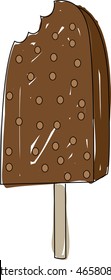 Fudgesicle Vector Illustration