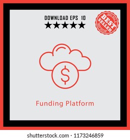 Fuding Platform  line icon