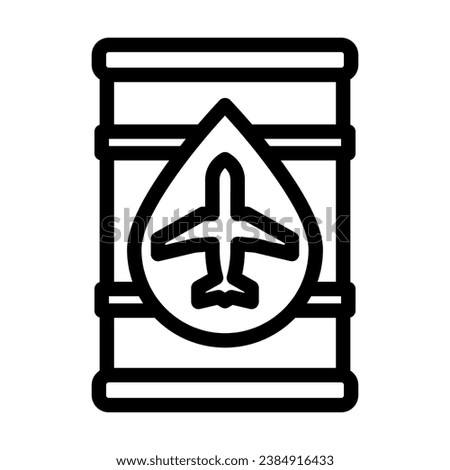 fuel analysis aircraft line icon vector. fuel analysis aircraft sign. isolated contour symbol black illustration