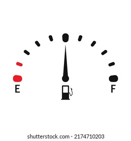 Flecha de combustible. flecha de combustible en el medio. Ilustración vectorial. imagen de stock. 