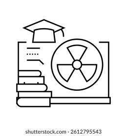 fuel assembly nuclear energy line icon vector. fuel assembly nuclear energy sign. isolated contour symbol black illustration