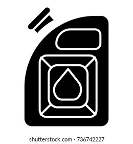 fuel auto icon, vector illustration, black sign on isolated background