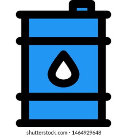 Fuel barrel with drop logo isolated on white background