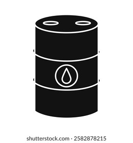 Fuel barrel icon Symbol mark in Outline style