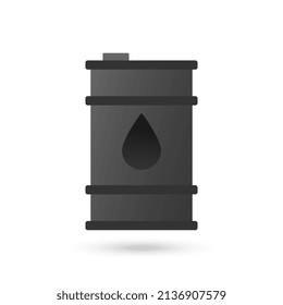 Fuel barrel icon. Vector illustration.