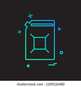 Fuel bottle icon design vector