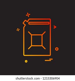 Fuel bottle icon design vector