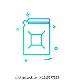 Fuel bottle icon design vector