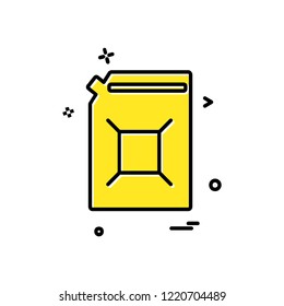 Fuel bottle icon design vector