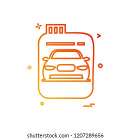 Fuel can  gas can  car  icon vector design