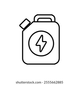 fuel can icon simple thin line logo symbol sign