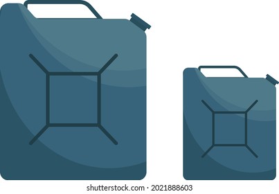 Lata de Combustível, ilustração, vetor em um fundo branco.