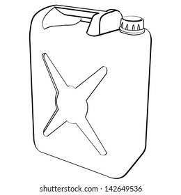 fuel can vector 