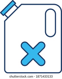 Icono del vector de la capacidad del combustible 