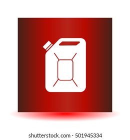 Fuel Can vector icon. Jerrycan oil. vector icon