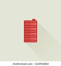 fuel canister flat vector icon