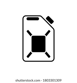 Icono del vector plano del cartucho de combustible
