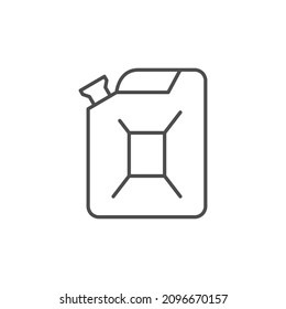 Fuel canister line outline icon