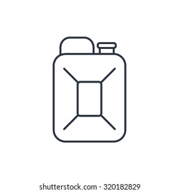 fuel canister outline icon 