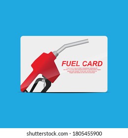 Fuel card concept isolated on background vector illustration. svg