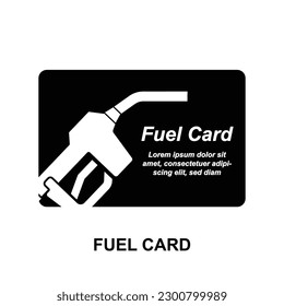 Fuel card card icon isolated on background  vector illustration. svg