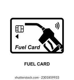 Fuel card card icon isolated on background  vector illustration.