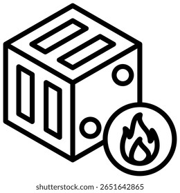 Fuel Cell Icon Element For Design